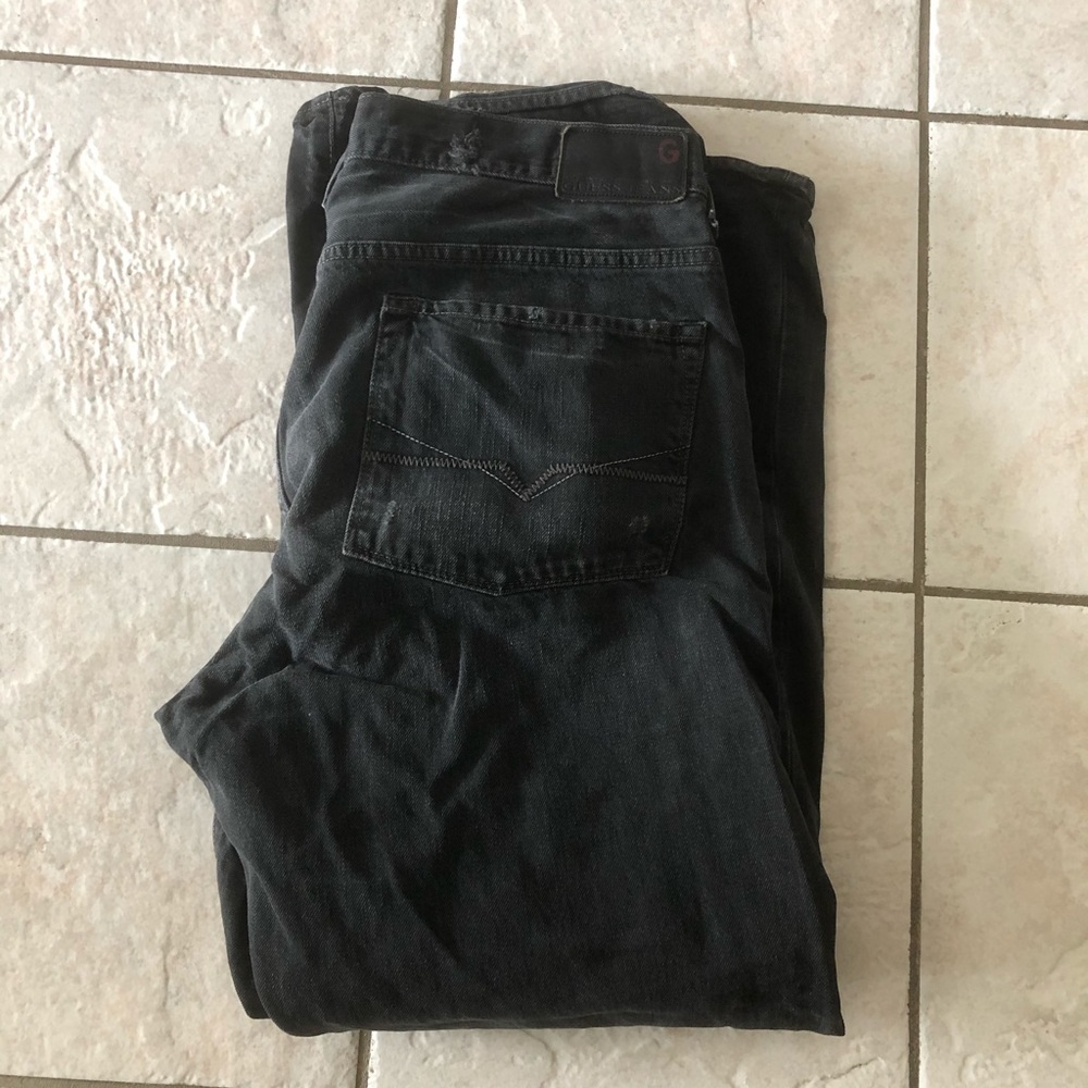black guess jeans